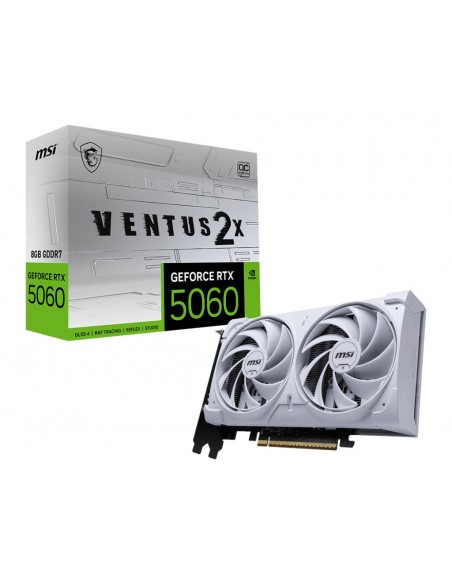 TARJETA GRAFICA MSI RTX 5060 8G VENTUS 2X OC WHITE