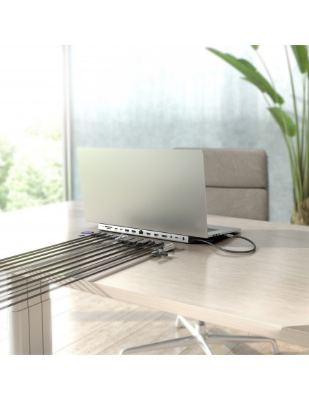 DOCK AISENS USBC 2HDMI DP RJ45 3USBA 2USBC PD SD AUDIO KENSINGTON ASUC-13P042-GR