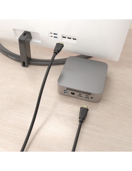 CABLE HDMI V2.1 CCS ULTRA VELOCIDAD 8K60HZ AM-AM NEGRO 3.0M AISENS A150-0961