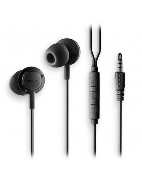 AURICULAR NGS CROSSDRIFT INTRAUDITIVOS MICROFONO MULTIFUNCION BLACK