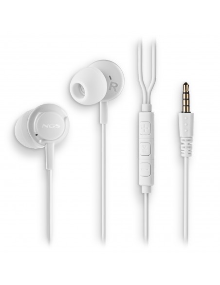 AURICULAR NGS CROSSDRIFT INTRAUDITIVOS MICROFONO MULTIFUNCION WHITE