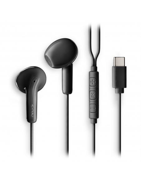 AURICULAR NGS CROSSGLIDE INTRAUDITIVOS MICROFONO MULTIFUNCION BLACK USB-C