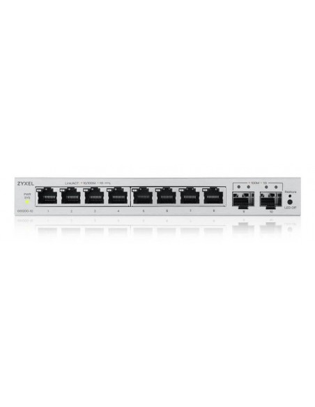 ZyXEL GS1200-10V3 Switch 8xGbE 2xSFP