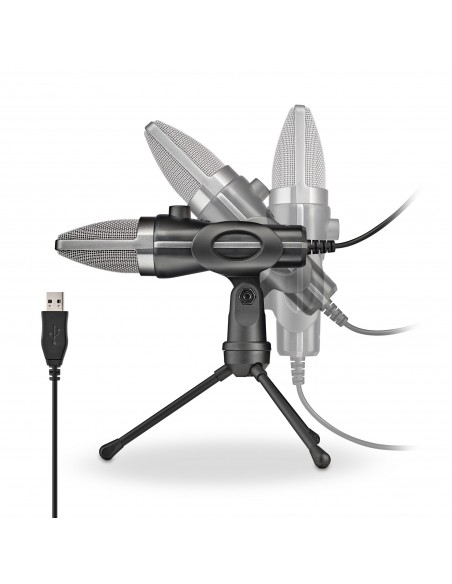 MICROFONO NGS DE VOZ USB MS120 CON TRIPODE PCPORTATIL