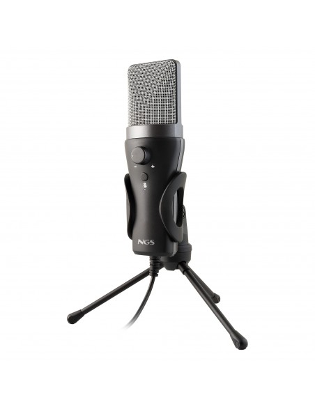 MICROFONO NGS DE VOZ USB MS120 CON TRIPODE PCPORTATIL