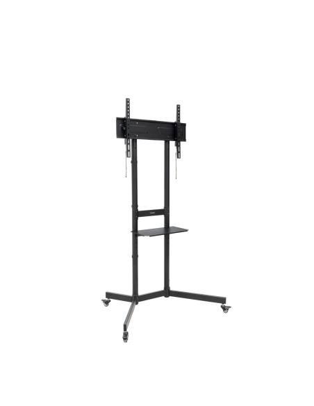 SOPORTE DE SUELO CON RUEDA TV 37-70 CON BANDEJA 400X230 TOOQ NEGRO FS1150M-B