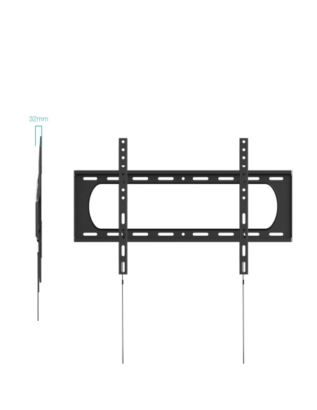 SOPORTE PARED MONITORTV 37-140 MAX 125KG NEGRO TOOQ LP37140F-B