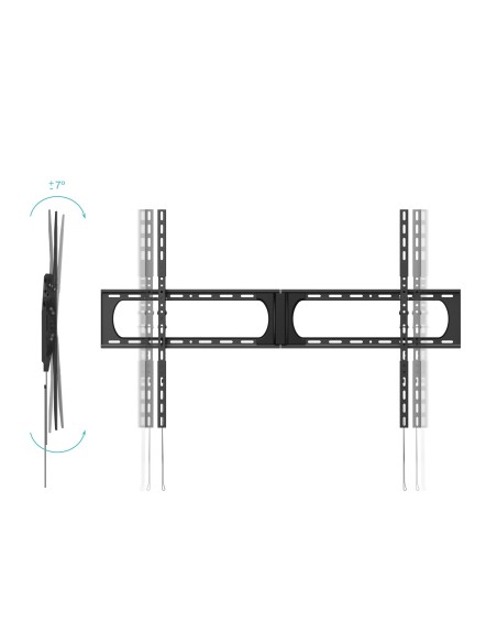 SOPORTE PARED MONITORTV 37-140 INCLINABLE MAX 125KG NEGRO TOOQ LP37140T-B