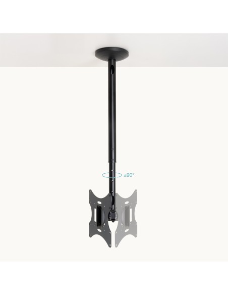 SOPORTE TECHO MONITORTV 23-42 GIRATORIO INCLINA EXTEN NEGRO TOOQ LPCE2301TSLI-B