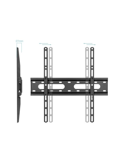 SOPORTE PARED MONITORTV 32-70 MAX 45KG NEGRO TOOQ LP1072F-B
