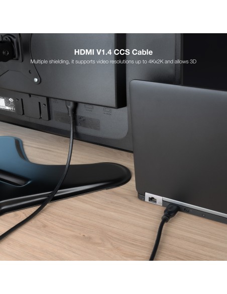 Nanocable Cable HDMI V1.4 CCS, A M-A M, 5 M