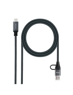 Nanocable Cable USB3.2 100W USB-C+A USB-C 1 M