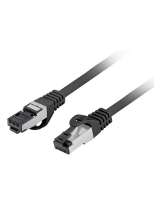 CABLE RED LANBERG LATIGUILLO CAT.8.1 S/FTP LSZH CU 1M NEGRO FLUKE PASSED