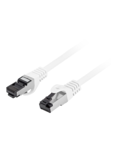 CABLE RED LANBERG LATIGUILLO CAT.8.1 S/FTP LSZH CU 1M BLANCO FLUKE PASSED