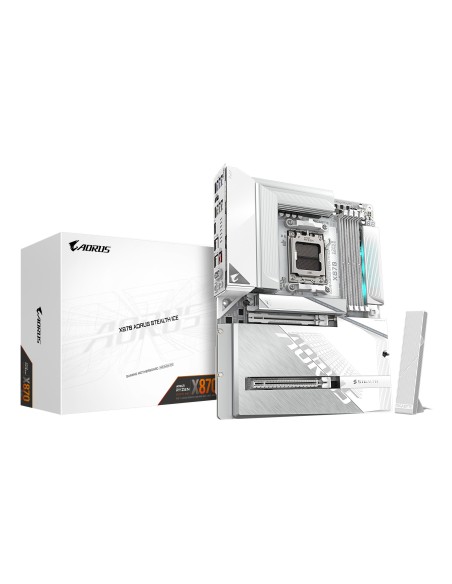 PLACA BASE GIGABYTE X870 A STEALTH ICE DDR5 AM5 ATX WIFI