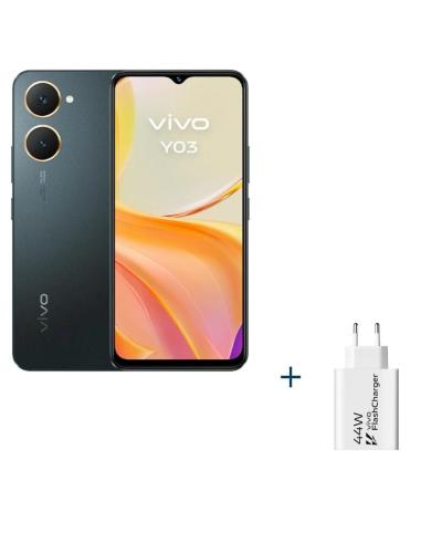 VIVO Y03 6.56" 4Gb(+4) 128Gb Black + Cargador 44W