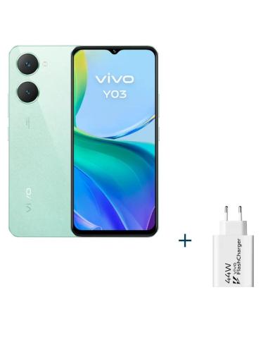 VIVO Y03 6.56" 4Gb(+4) 128Gb Green + Cargador 44W