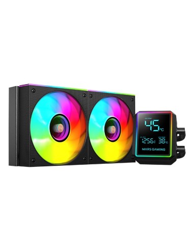 MARS GAMING Refrig. Líquida MLLCDPRO240 AIO Negro