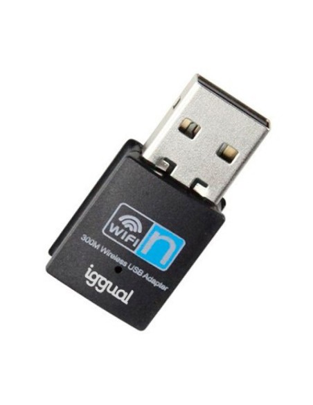 iggual Adaptador USB Wifi 300 Mbps mono 2.4GHz