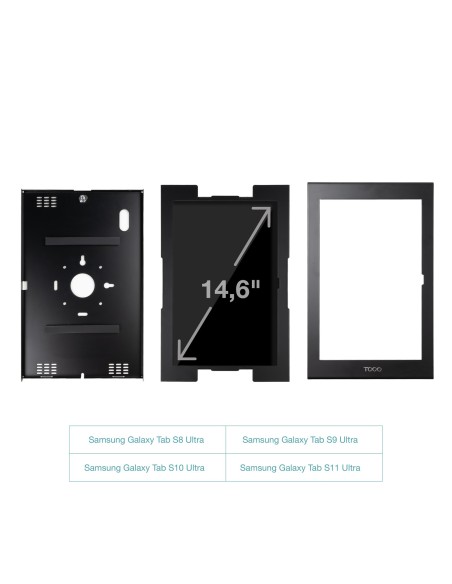 MARCO ANTIRROBO TABLET 14,6" NEGRO