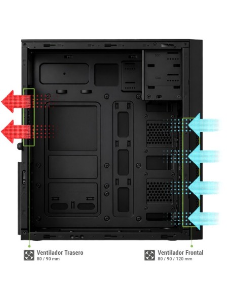 CAJA ATX COOLBOX A780 USB-C 3.2 GEN1 USBA (FUENTE BASIC500) COO-PCA780-1