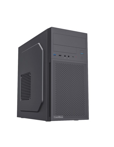 CAJA MICRO-ATX COOLBOX M680 USB-C 3.2 GEN1 USBA (FUENTE BASIC500) COO-PCM680-1