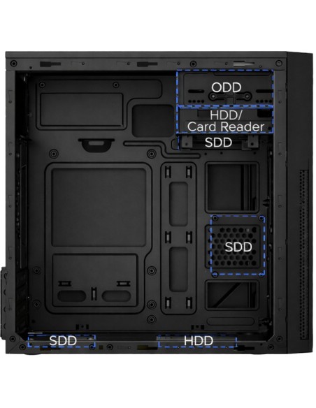 CAJA MICRO-ATX COOLBOX M680 USB-C 3.2 GEN1 USBA (FUENTE BASIC500) COO-PCM680-1