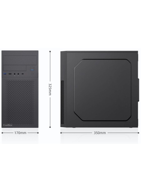 CAJA MICRO-ATX COOLBOX M680 USB-C 3.2 GEN1 USBA (FUENTE BASIC500) COO-PCM680-1