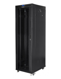 ARMARIO LANBERG RACK 19" 42U 800X800 FLAT PACK NEGRO PUERTA CRISTAL CON LCD