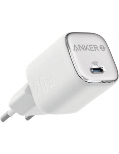 CARGADOR DE PARED ANKER ZOLO 20W 1 PUERTO USB-C BLANCO
