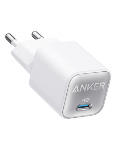 CARGADOR DE PARED ANKER ZOLO 30W 1 PUERTO USB-C BLANCO