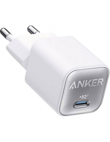 CARGADOR DE PARED ANKER NANO USB-C DE PARED 30W BLANCO