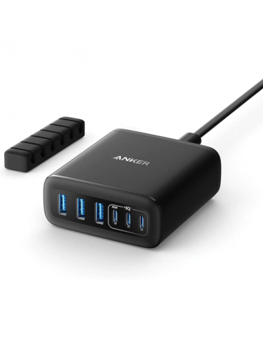 CARGADOR SOBREMESA ANKER DE ESCRITORIO 112W 6 PUERTOS NEGRO