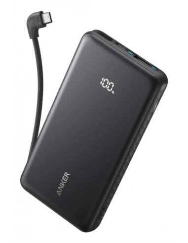 POWERBANK ANKER 10000 MAH 30W CON CON CABLE USB-C INTEGRADO