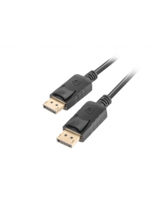 CABLE LANBERG DISPLAYPORT 4K V1.2 MACHO/MACHO 0.5M NEGRO