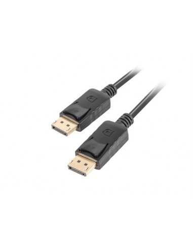 CABLE LANBERG DISPLAYPORT 4K V1.2 MACHO/MACHO 0.5M NEGRO