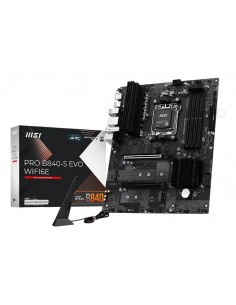 PLACA BASE MSI PRO B840-S EVO WIFI6E AM5 4XDDR5
