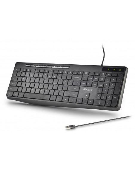 NGS Teclado USB SPECTRA Ultra Slim Silen. USB-A
