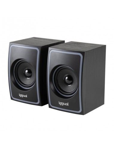 iggual Altavoces 2.0 10W mini-jack + USB Bluetooth