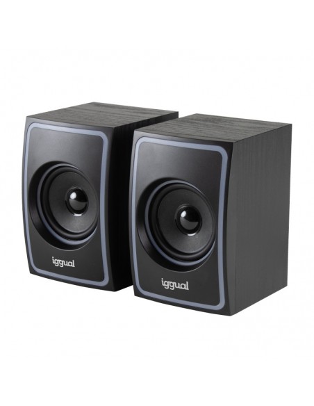 iggual Altavoces 2.0 10W mini-jack + USB Bluetooth