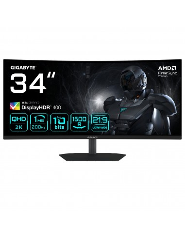 MONITOR GIGABYTE 20VM0-34WQC2BM-1EKS 34" VA 200Hz