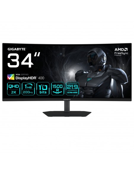 MONITOR GIGABYTE 20VM0-34WQC2BM-1EKS 34" VA 200Hz