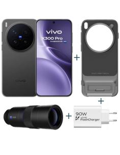 VIVO X300 Pro Black + funda + Teleobjetivo + ch90w