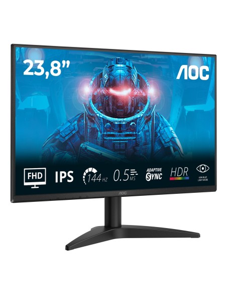MONITOR 23.8 AOC 24B36X IPS FHD 1920X1080 144HZ HDMI NEGRO