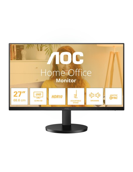 MONITOR 27 AOC U27B3AF UHD 3840*2160 4K 60HZ 2HDMI DP MM NEGRO