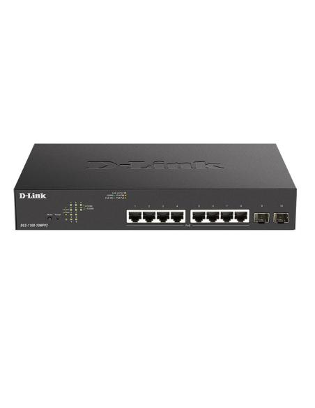 SWITCH D-LINK 10P DGS-1100-10MPV2 101001000(POE) 2 GIGABIT DGS-1100-10MPV2