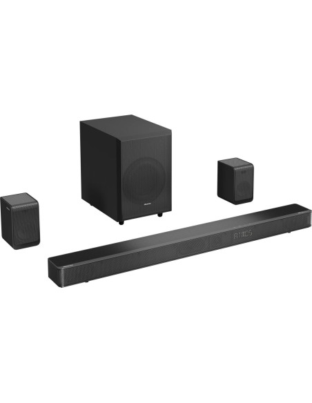 BARRA SONIDO HISENSE AX5125H 5.1.2 500W DOLBY ATMOS SUBWOOFER INALAMBRICO