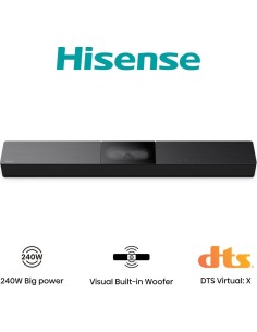 BARRA SONIDO HISENSE HS2000 2.1 SUBWOOFER INTEGRADO 240W DOLBY DIGITAL BT