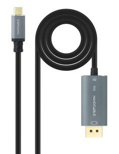 Nanocable Cable USB-C M-DP M Bidireccional 2 M