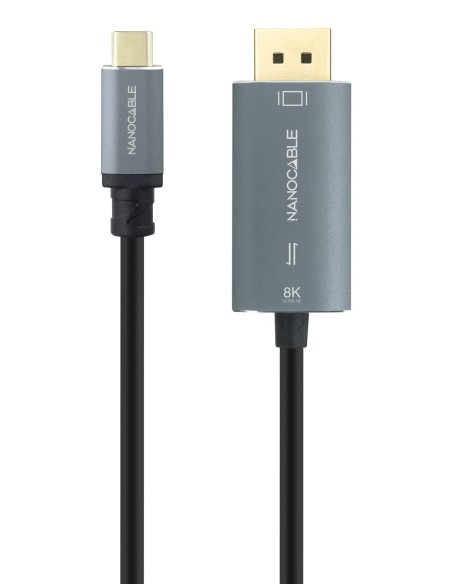 Nanocable Cable USB-C M-DP M Bidireccional 2 M